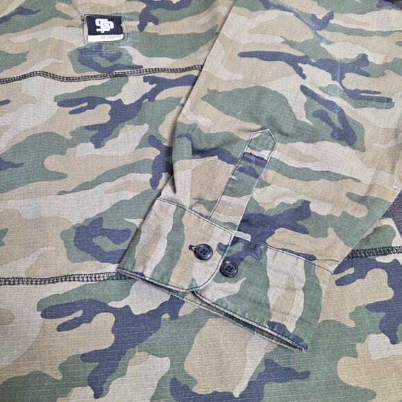 Vtg Y2K State Property Rocawear Camo Button Up Shirt Hip Hop Y2K 90's Sz 4X - Picture 9 of 15